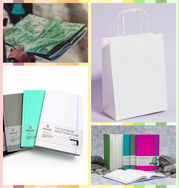 Natural Bright Wear resistant Stone Paper 140um 160um For Journal Books Natural Bright Wear resistant Stone Paper 140um 160um For Journal Books