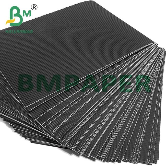 120g + 120g 2-ply F Corrugated Cardboard Paper For Package Black Color 120g + 120g 2-ply F Corrugated Cardboard Paper For Package Black Color
