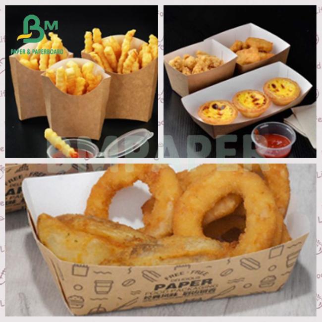 270gsm Food Contact White Top Coated Kraft Board for Pastry Packaging Box 270gsm Food Contact White Top Coated Kraft Board for Pastry Packaging Box