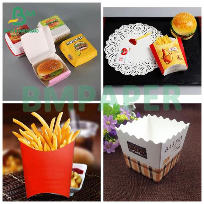 210, 230gsm Food Grade Grade Oil Resistant White Cardboard 6 Kit 300um, 320um 210, 230gsm Food Grade Grade Oil Resistant White Cardboard 6 Kit 300um, 320um
