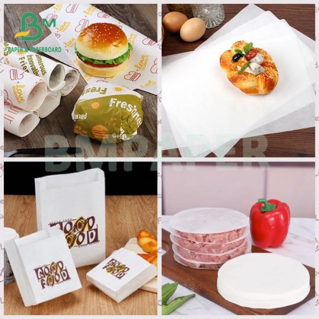 40gsm recyclable Food Grade kit 3 kit 5 oilproof sandwich paper 40gsm recyclable Food Grade kit 3 kit 5 oilproof sandwich paper