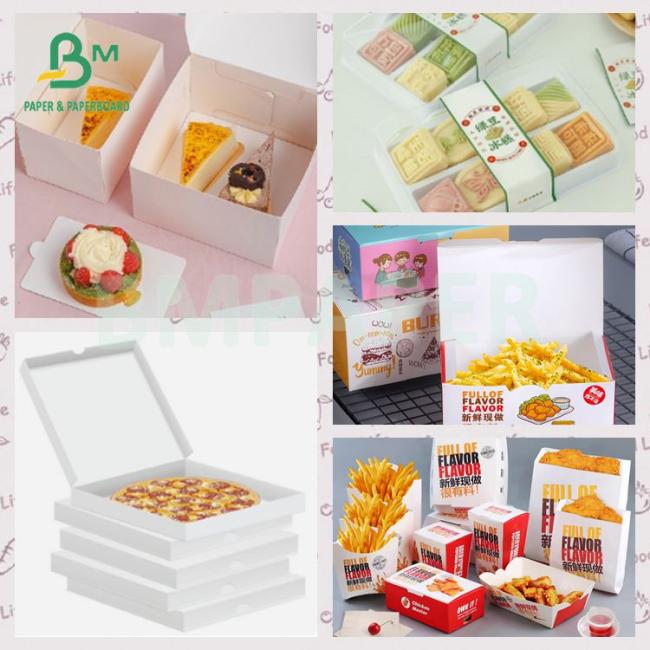 Good Printability 350gsm Food Box Paper White Coated Container Board Good Printability 350gsm Food Box Paper White Coated Container Board