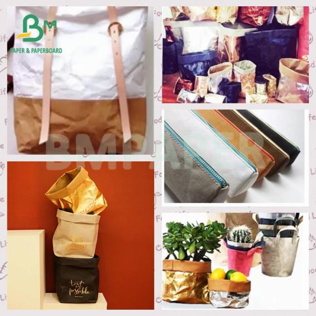 0.55mm Tear Resistance Colorful Washable Tex Kraft Paper Fabric 0.55mm Tear Resistance Colorful Washable Tex Kraft Paper Fabric