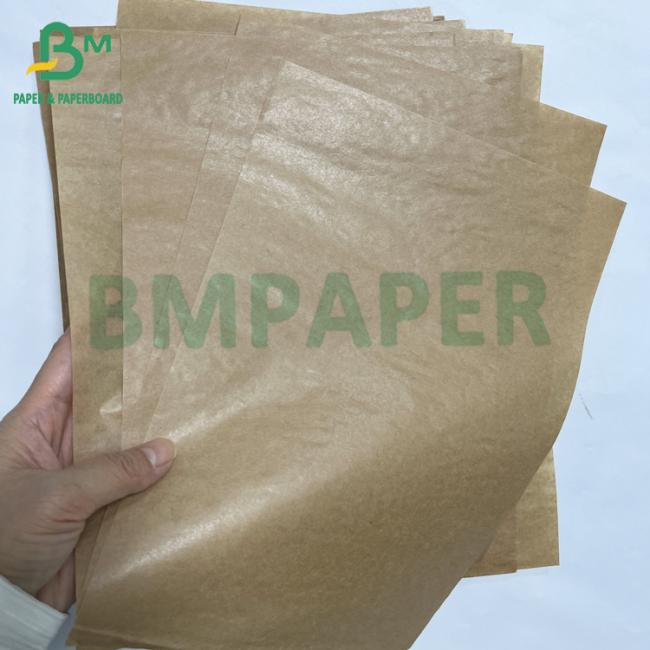 Recyclable 40g premium one side glossy brown kraft bag paper roll Recyclable 40g premium one side glossy brown kraft bag paper roll