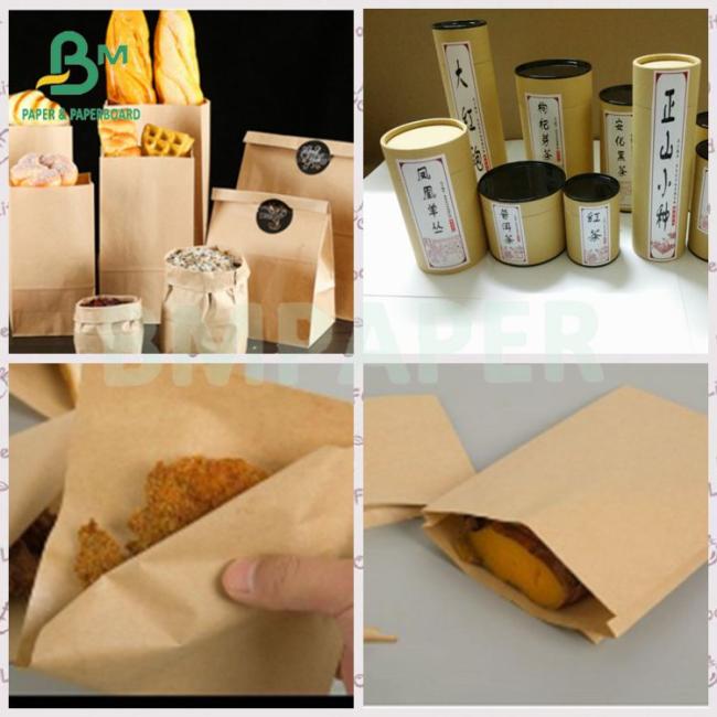 40g Coffee Can food grade MG unbleached brown kraft paper Rolls 40g Coffee Can food grade MG unbleached brown kraft paper Rolls