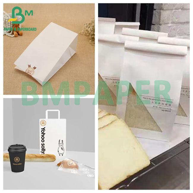 30gsm 60gsm Food Grade Single Side Glossy White Kraft Paper For Packaging Products 30gsm 60gsm Food Grade Single Side Glossy White Kraft Paper For Packaging Products
