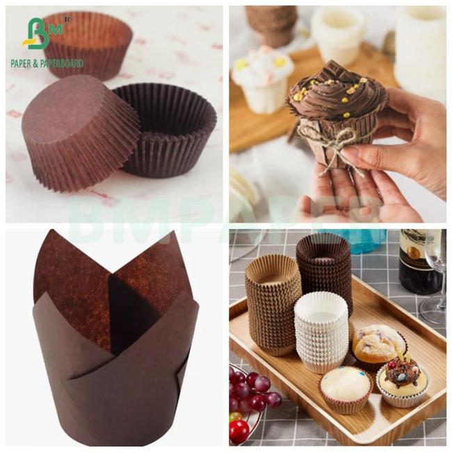 Good Stiffness 40g 60g Dark Brown Cupcake Cooking Paper Kit 5 Oilproof Good Stiffness 40g 60g Dark Brown Cupcake Cooking Paper Kit 5 Oilproof