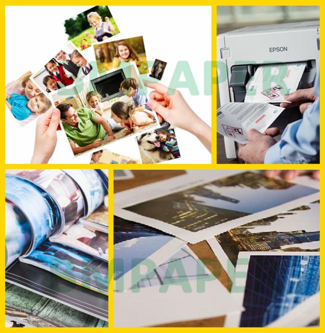 128gsm Digital Coated Gloss Paper For Menu 32 x 45cm Superior Printability 128gsm Digital Coated Gloss Paper For Menu 32 x 45cm Superior Printability