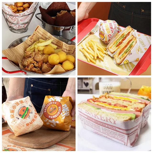 30gram 40gram Grease Resistant Coating Wax Hamburger Paper For Sandwich Wrapping A4 Sheet 30gram 40gram Grease Resistant Coating Wax Hamburger Paper For Sandwich Wrapping A4 Sheet