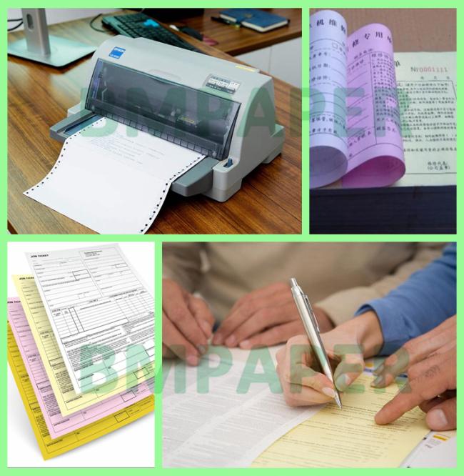 65gsm 75gsm Carbonless NCR Computer Printing Paper For Waybill 77 x 110cm 65gsm 75gsm Carbonless NCR Computer Printing Paper For Waybill 77 x 110cm