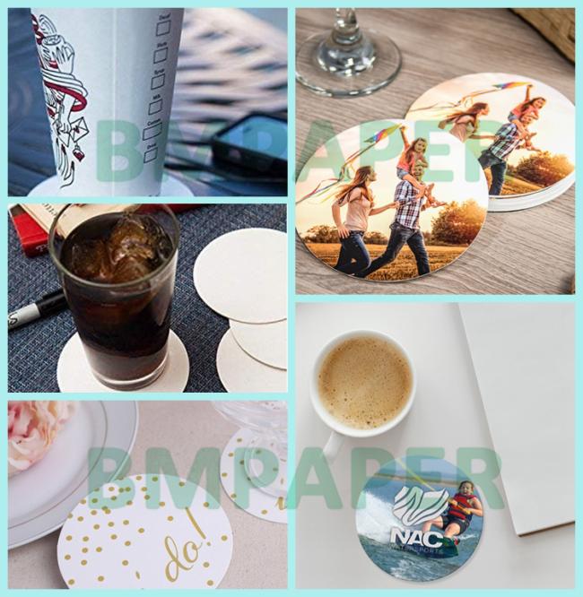 0.9mm 1.4mm High Bulk Coaster Cardboard For Beer Beverage Absorbent OBA free 0.9mm 1.4mm High Bulk Coaster Cardboard For Beer Beverage Absorbent OBA free