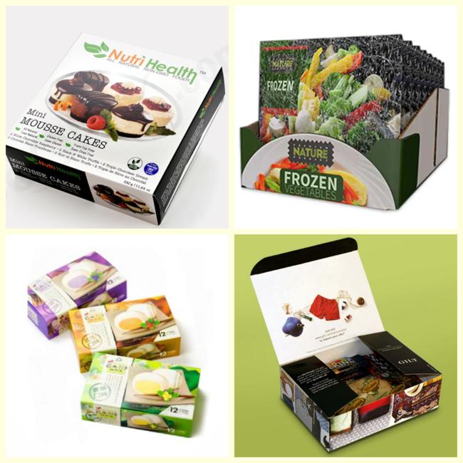 Frozen Food Box Cardboard Single Side PE Coating For Pizza and Desserts Frozen Food Box Cardboard Single Side PE Coating For Pizza and Desserts