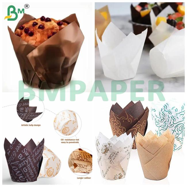 Brown Uncoated Cupcake Liner Paper Disposable Greaseproof 70 * 100cm Brown Uncoated Cupcake Liner Paper Disposable Greaseproof 70 * 100cm