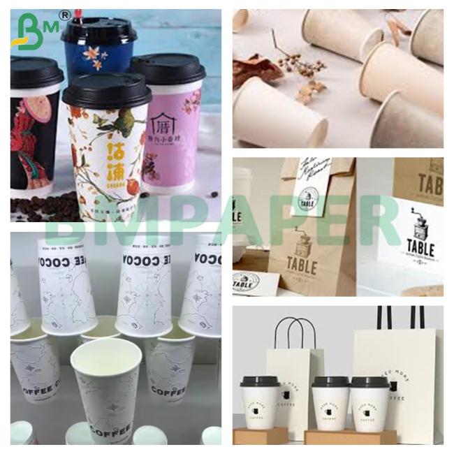 360g + 20g Brown Single Side PE Coated Cup Base Paper Food Grade 360g + 20g Brown Single Side PE Coated Cup Base Paper Food Grade