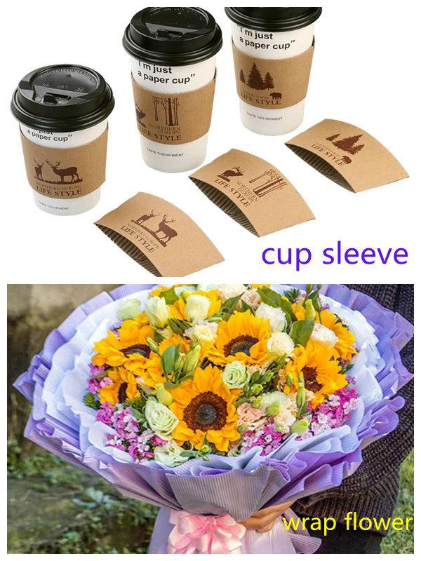 110gsm + 110gsm 2 layer Micro Corrugated Carton Paperboard For Cup Sleeve 600mm x 2000m 110gsm + 110gsm 2 layer Micro Corrugated Carton Paperboard For Cup Sleeve 600mm x 2000m