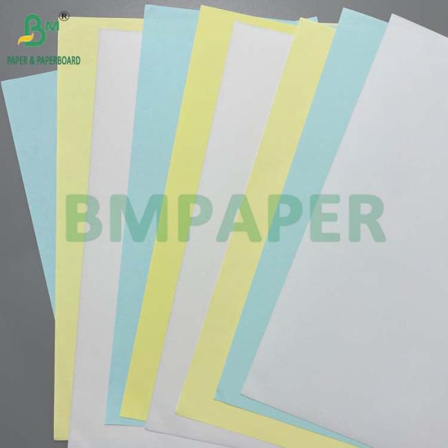 White CB Yellow CF 75grs 78grs Blank Carbonless NCR Paper 8.5"x 14" Black Image White CB Yellow CF 75grs 78grs Blank Carbonless NCR Paper 8.5"x 14" Black Image