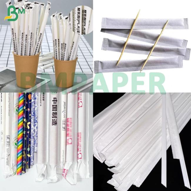 24g 28g White Food Grade Straw Wrapping Paper For Drink Straw 24g 28g White Food Grade Straw Wrapping Paper For Drink Straw