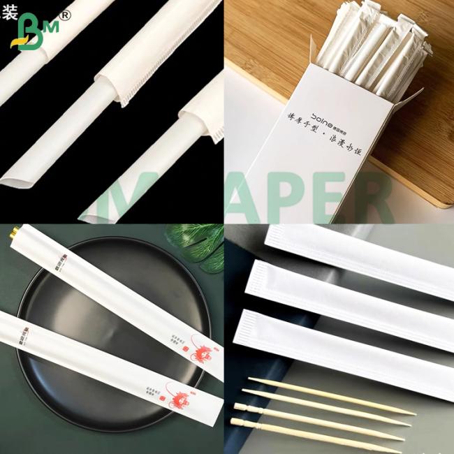 Custom Logo Printed Biodegradable 28gsm White Food-Grade Straw Wrap Paper For Individual Drinking Straw Packaging Custom Logo Printed Biodegradable 28gsm White Food-Grade Straw Wrap Paper For Individual Drinking Straw Packaging