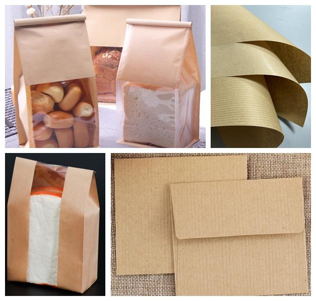 60g 70g Recycled Long Fiber Ribbed Kraft Paper Rolls For Food bags 70cm 80cm 60g 70g Recycled Long Fiber Ribbed Kraft Paper Rolls For Food bags 70cm 80cm