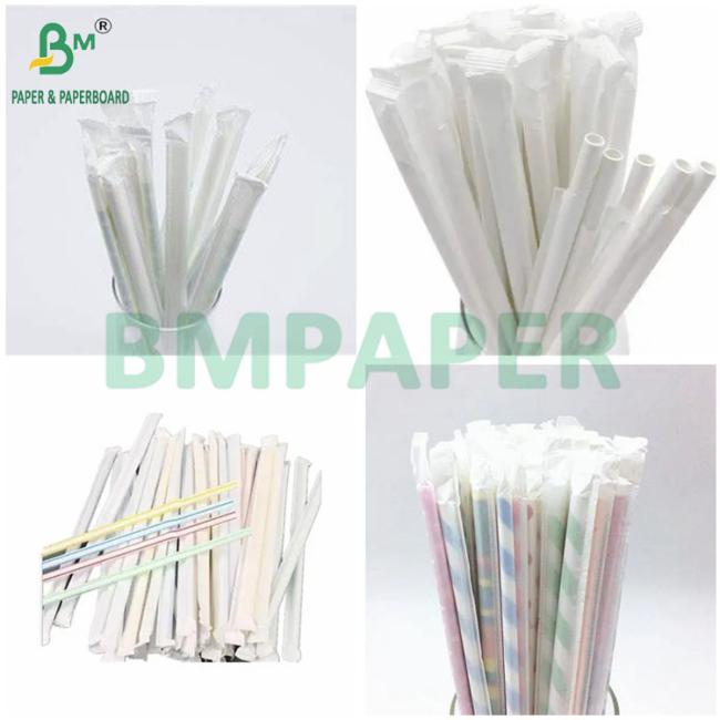 Natural Wood Pulp 28grs Kraft Paper Rolls 29cm 33cm for Wrapping Straws Natural Wood Pulp 28grs Kraft Paper Rolls 29cm 33cm for Wrapping Straws