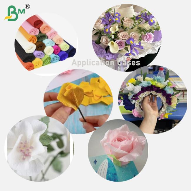60gsm Extra Large White Crepe Paper For Make Paper Flowers Craft paper 60gsm Extra Large White Crepe Paper For Make Paper Flowers Craft paper