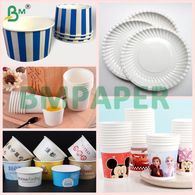 280gsm 300gsm White Bowl / Soup Container Base Paper Coating And Uncoated 280gsm 300gsm White Bowl / Soup Container Base Paper Coating And Uncoated