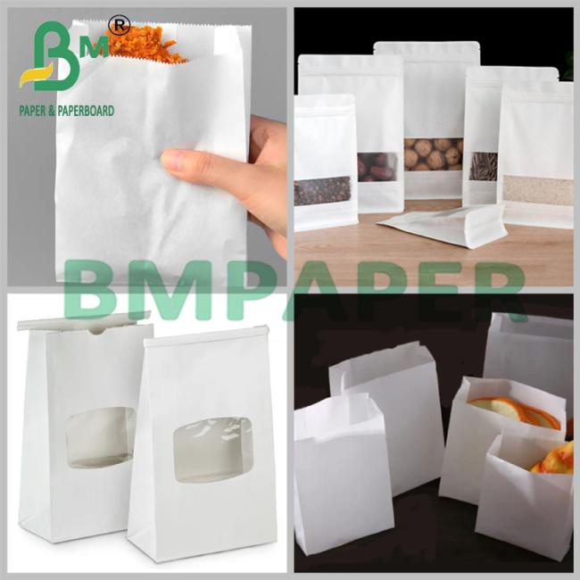 60gsm Greaseproof Food Grade White Kraft Paper for Bakery Bags 12" x 1000 ft 60gsm Greaseproof Food Grade White Kraft Paper for Bakery Bags 12" x 1000 ft