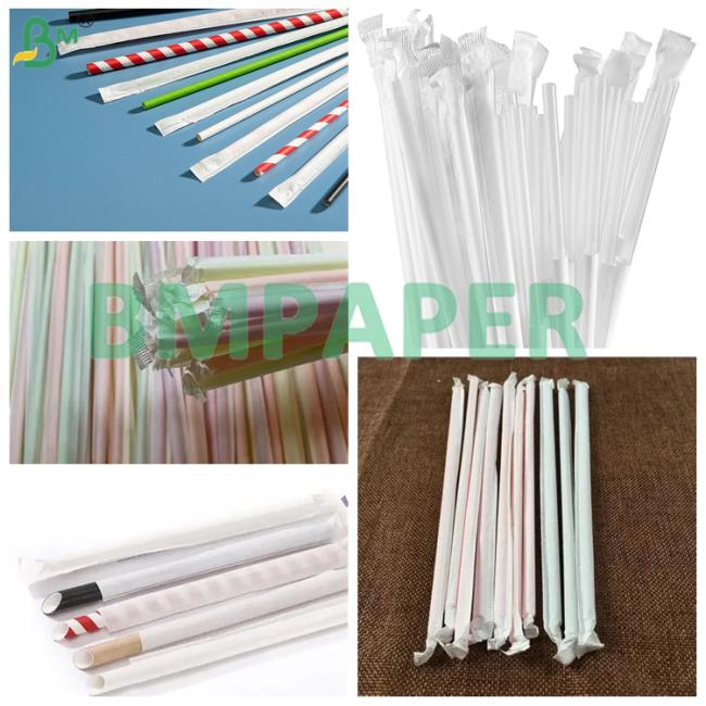 26gsm White Food Grade Paper for Drinking Straws Individually Wrapping 26gsm White Food Grade Paper for Drinking Straws Individually Wrapping