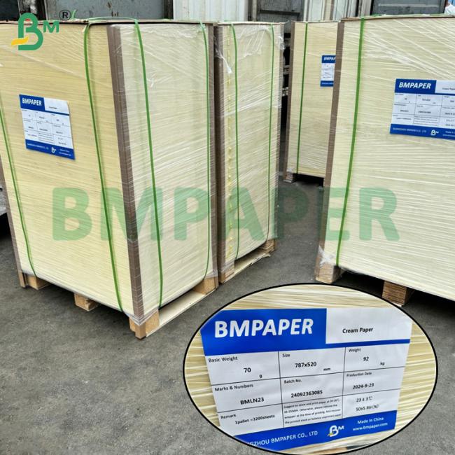 70gsm 80gsm Bulky Cream Woodfree Offset Writing Paper For Notebooks 25 x 38inch 70gsm 80gsm Bulky Cream Woodfree Offset Writing Paper For Notebooks 25 x 38inch