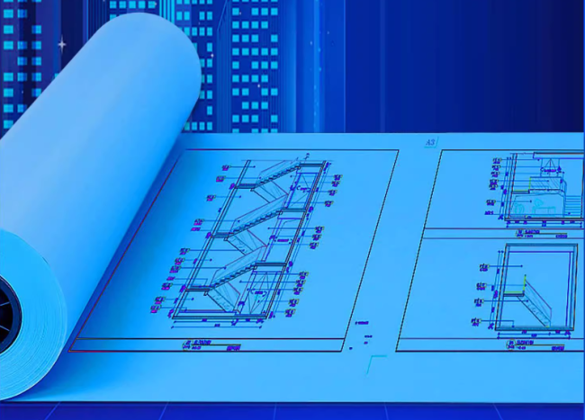80gsm 24inch x 50yards 2 side Blueprint Paper For Architectural Drawings 80gsm 24inch x 50yards 2 side Blueprint Paper For Architectural Drawings