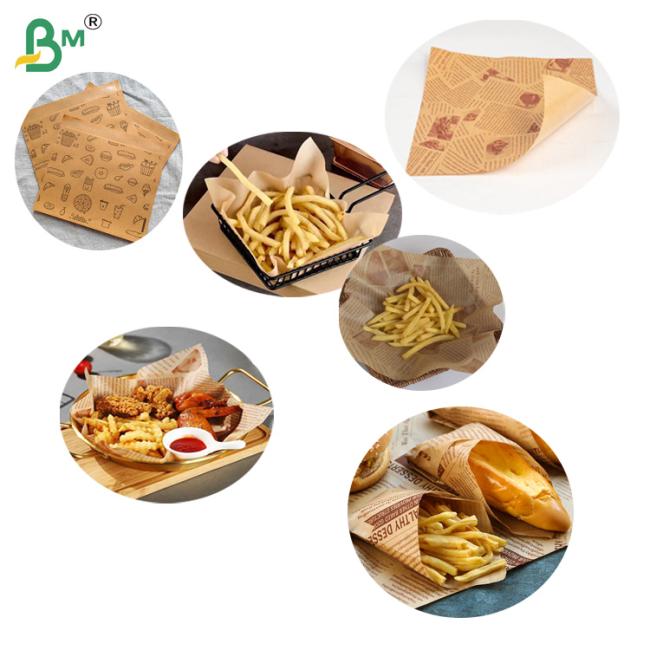 40gsm Kit 7 Unbleached Greaseproof Paper Rolls For Fast Food Packaging 350mm 635mm 916mm 40gsm Kit 7 Unbleached Greaseproof Paper Rolls For Fast Food Packaging 350mm 635mm 916mm