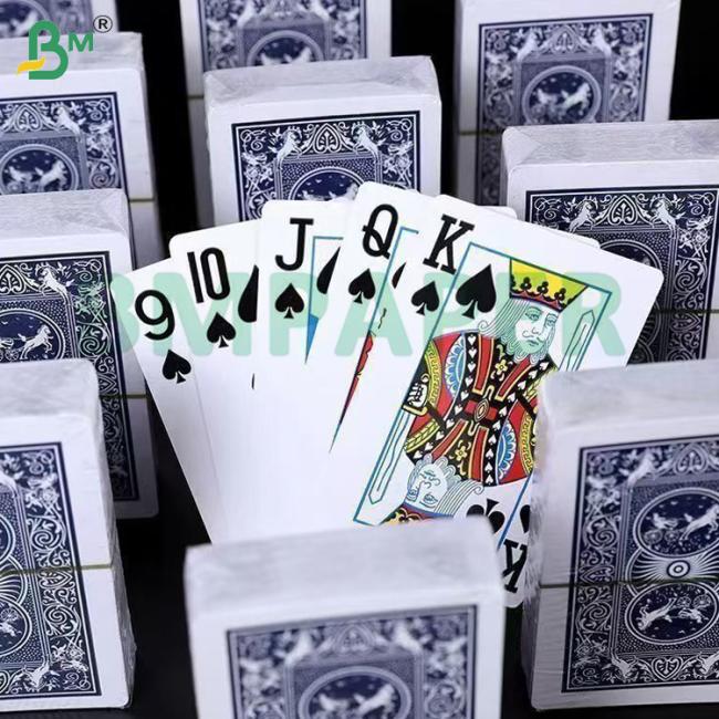 300g-330g Blue Core Smooth Durability Eco - Friendly White Coated Poker Paper For Making Playing Card 300g-330g Blue Core Smooth Durability Eco - Friendly White Coated Poker Paper For Making Playing Card