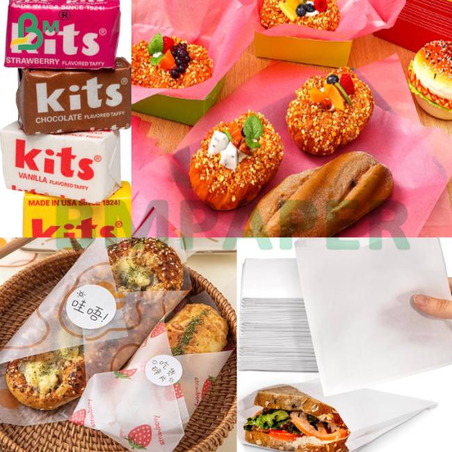 35Gsm 40Gsm FDA Certified Wax Paper Sheets for Candy Wrapping 35Gsm 40Gsm FDA Certified Wax Paper Sheets for Candy Wrapping