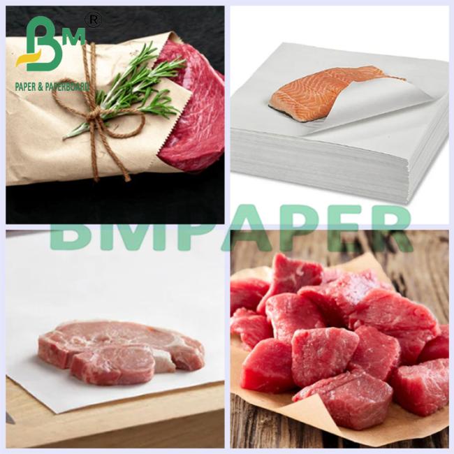 50+10g Oil Resistant Barbecue Paper For Fresh Food Packaging 12 - 48inch 50+10g Oil Resistant Barbecue Paper For Fresh Food Packaging 12 - 48inch