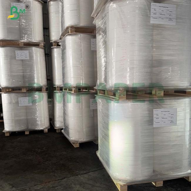 25GSM 28GSM Food Safe Straw Wrapping Paper Slitted Rolls With Texture 25GSM 28GSM Food Safe Straw Wrapping Paper Slitted Rolls With Texture