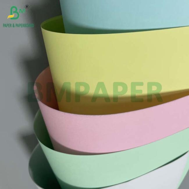 60gr CB White 53gr CFB Yellow 57gr CF Pink NCR Paper In Roll 9.5inch