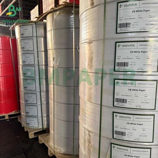 60gr CB White 53gr CFB Yellow 57gr CF Pink NCR Paper In Roll 9.5inch