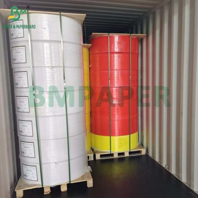 58gsm 65gsm NCR Carbonless Paper Jumbo Roll Blue Image for Receipt Book