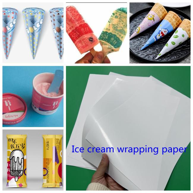 80gr 90gr Coating 1 Side Ice Cream Wrapping Paper To Ice Cream Cone Pack 800mm 900mm 80gr 90gr Coating 1 Side Ice Cream Wrapping Paper To Ice Cream Cone Pack 800mm 900mm