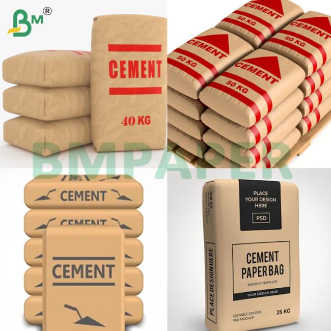 80gsm/100gsm Strength Brown Kraft Paper Rolls for Cement Bag Paper 80gsm/100gsm Strength Brown Kraft Paper Rolls for Cement Bag Paper