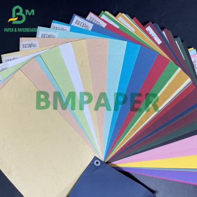 China Textured Paper 110gsm 150gsm 230gsm Printable Colorful Cover Paper virgin pulp Sheets en venta