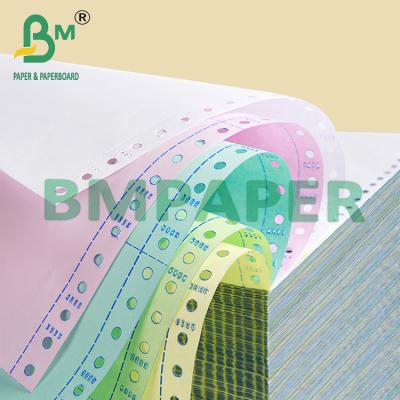 中国 8.5 x 11 Inch White Pink NCR Carbonless Copy Paper For Dot Matrix Printers 販売のため
