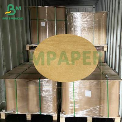 China 70gm Resistencia a la tracción fuerte Rollos de papel Kraft marrón para bolsas de cemento en venta