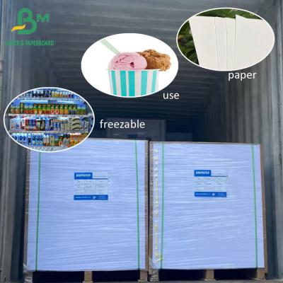 China 275g 300g Ployboard Frozen Paper For Cold Drink Ice Cream Cup Bowl Food Packge Box for sale