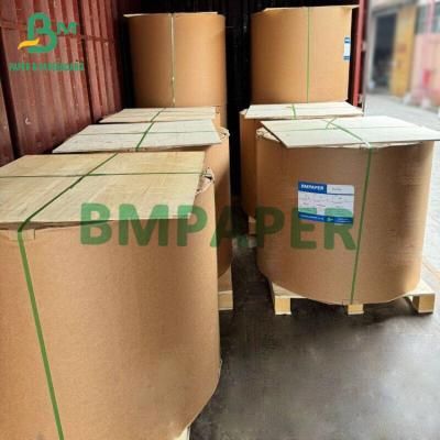 China 48G 55G 60G Thermal Large Roll Paper 790mm 860mm Cutting Custom Sizes Jumbo Thermal Fax Paper Roll for sale