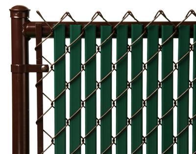 中国 chain link slats hedge slats Single wall bottom locking fence privacy slat for cyclone fencing Double wall 販売のため