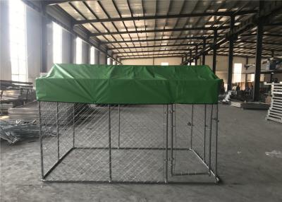 China Painted Welded Wire Dog Fence / Outdoor Large Portable Dog Cage For Animals for sale