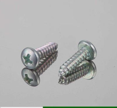 China Small Self Tapping Drywall Screws Pan Head Wood Screws Gray Phosphate for sale