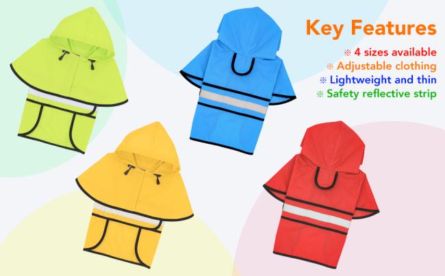 waterproof dog raincoat