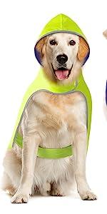 reversible dog raincoat